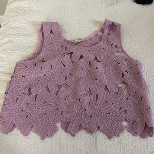 Cute flower crop top